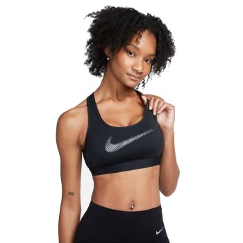 Nike Swosh Medium Support svart Bra