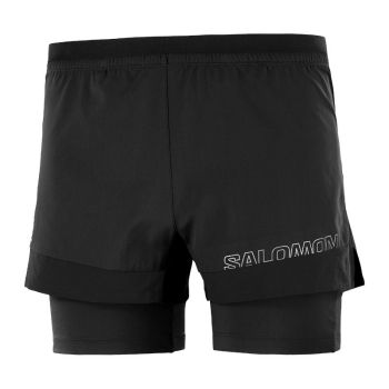 Salomon Cross 2in1 shorts svart herr